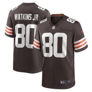 Austin Watkins Jr. Cleveland Browns Team Game Jersey - Brown