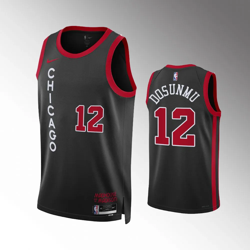 Ayo Dosunmu #12 Swingman Chicago Bulls 2023-24 City Edition Jersey - Black