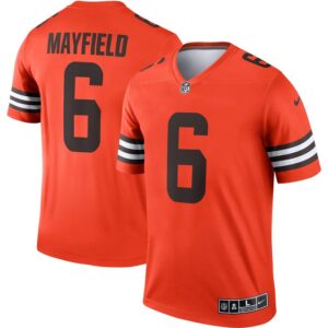 Baker Mayfield Cleveland Browns Inverted Legend Jersey - Orange