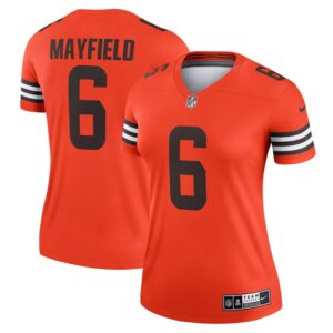 Baker Mayfield Cleveland Browns Women Inverted Legend Jersey - Orange