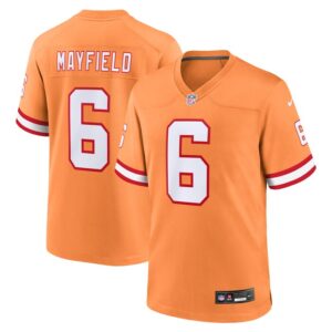 Baker Mayfield Tampa Bay Buccaneers Throwback Game Jersey - Orange