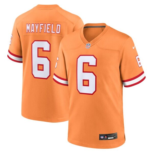 Baker Mayfield Tampa Bay Buccaneers Throwback Game Jersey - Orange