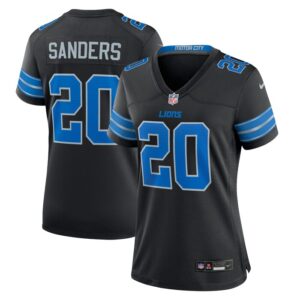 Barry Sanders Detroit Lions Women 2nd Alternate Retired Player Game Jersey - Black