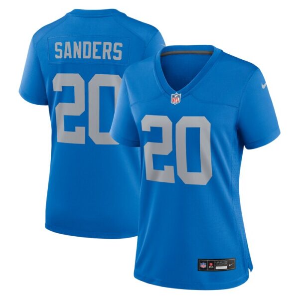 Barry Sanders Detroit Lions Women Alternate Game Jersey - Blue