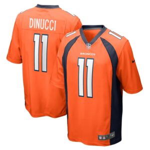 Ben DiNucci Denver Broncos Team Game Jersey - Orange