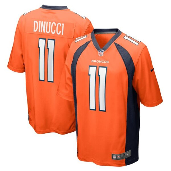 Ben DiNucci Denver Broncos Team Game Jersey - Orange