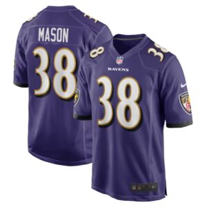 Ben Mason Baltimore Ravens Game Jersey - Purple