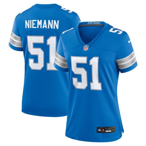 Ben Niemann Detroit Lions Women Team Game Jersey - Blue