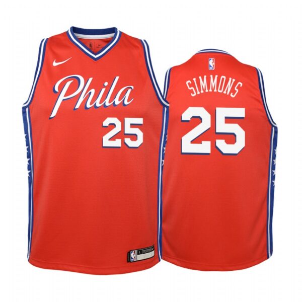 Ben Simmons Philadelphia 76ers 2019-20 Statement Youth Jersey - Red