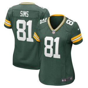 Ben Sims Green Bay Packers Women Team Game Jersey - Green