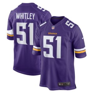 Benton Whitley Minnesota Vikings Home Game Player Jersey - Purple