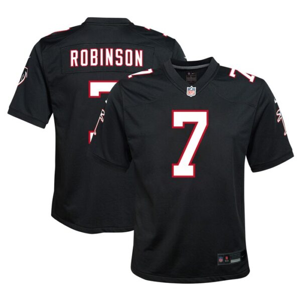 Bijan Robinson Atlanta Falcons Youth Alternate Player Game Jersey - Black