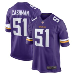 Blake Cashman Minnesota Vikings Team Game Jersey - Purple