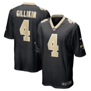 Blake Gilikin New Orleans Saints Game Player Jersey - Black