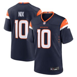 Bo Nix Denver Broncos Alternate Game Jersey - Navy