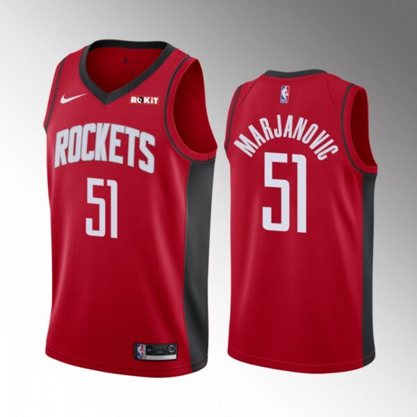 Boban Marjanovic #51 Houston Rockets Icon Edition Red Jersey