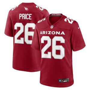 Bobby Price Arizona Cardinals Team Game Jersey - Cardinal