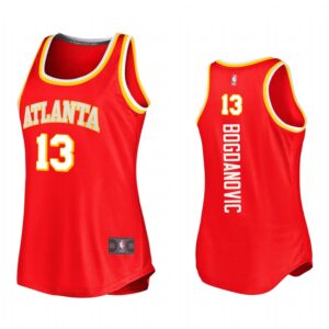 Bogdan Bogdanovic Atlanta Hawks Red Icon Edition 2021 Women Jersey Replica