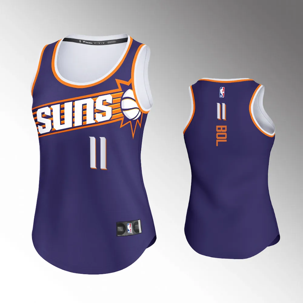 Bol Bol #11 Phoenix Suns 2023-24 Icon Edition Purple Fastbreak Replica Jersey