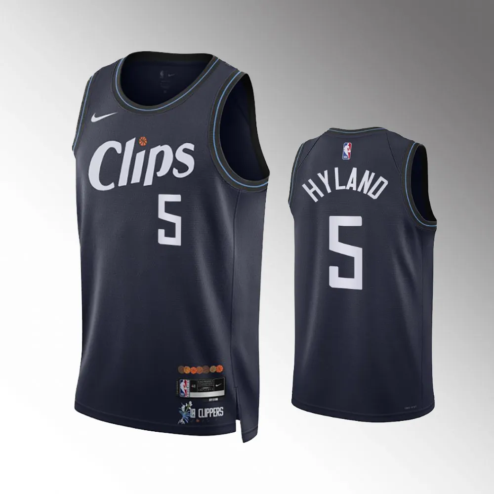 Bones Hyland #5 Swingman Los Angeles Clippers 2023-24 City Edition Jersey - Navy