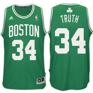 Boston Celtics #34 Retired Player Paul Pierce "The Truth" Nickname Green Jersey