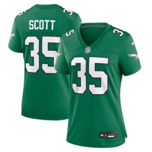 Boston Scott Philadelphia Eagles Women Alternate Game Jersey - Kelly Green