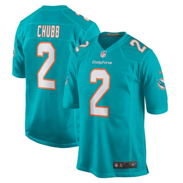 Bradley Chubb Miami Dolphins Game Player Jersey - Aqua