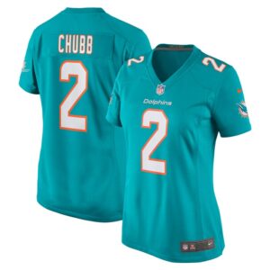 Bradley Chubb Miami Dolphins Women Game Player Jersey - Aqua