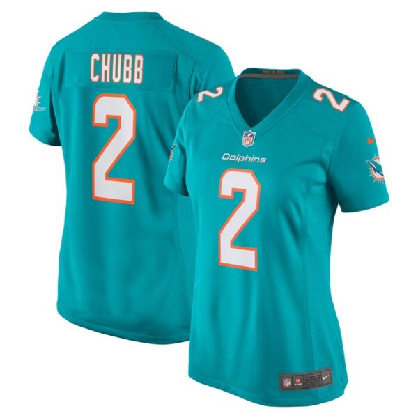 Bradley Chubb Miami Dolphins Women Game Player Jersey - Aqua