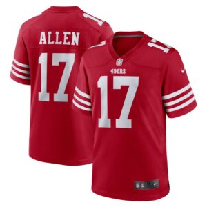 Brandon Allen San Francisco 49ers Game Jersey - Scarlet