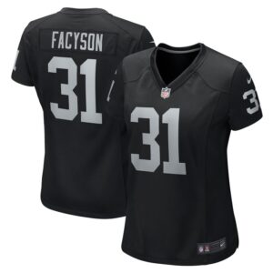 Brandon Facyson Las Vegas Raiders Women Team Game Jersey - Black