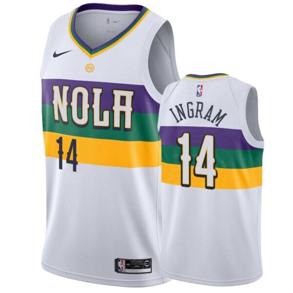 Brandon Ingram New Orleans Pelicans #14 2019-20 City Men's Jersey - White