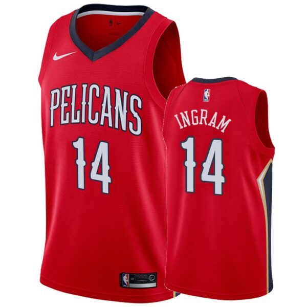 Brandon Ingram New Orleans Pelicans #14 2019-20 Statement Men's Jersey - Red