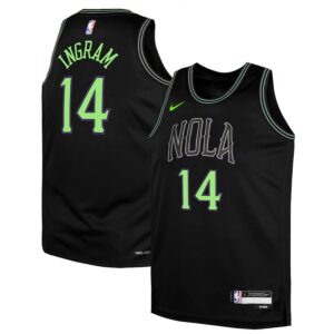 Brandon Ingram New Orleans Pelicans Youth 2023/24 Swingman Replica Jersey - City Edition - Black