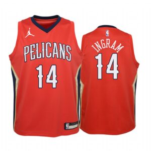 Brandon Ingram New Orleans Pelicans Youth Red Statement Jersey Jumpman