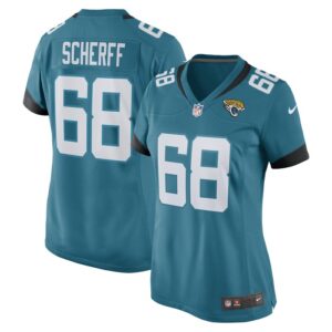 Brandon Scherff Jacksonville Jaguars Women Game Player Jersey - Teal