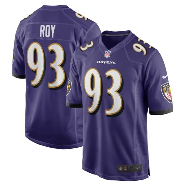 Bravvion Roy Baltimore Ravens Game Jersey - Purple