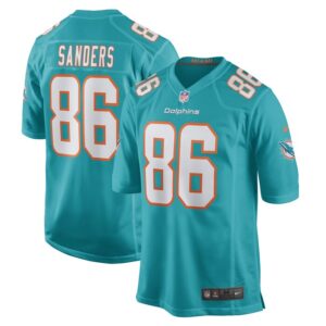 Braylon Sanders Miami Dolphins Game Player Jersey - Aqua