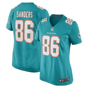 Braylon Sanders Miami Dolphins Women Game Player Jersey - Aqua