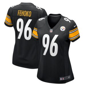 Breiden Fehoko Pittsburgh Steelers Women Game Jersey - Black