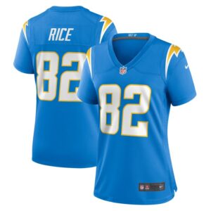 Brenden Rice Los Angeles Chargers Women Game Jersey - Powder Blue