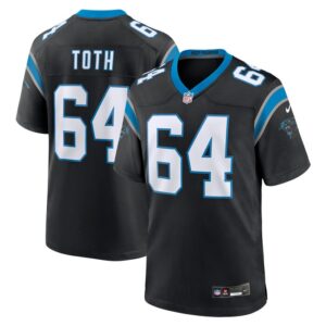 Brett Toth Carolina Panthers Game Jersey - Black