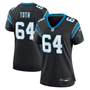 Brett Toth Carolina Panthers Women Game Jersey - Black