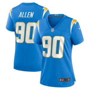 Brevin Allen Los Angeles Chargers Women Team Game Jersey - Powder Blue