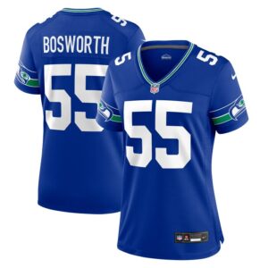 Brian Bosworth Seattle Seahawks Women Throwback Retired Player Game Jersey - Royal