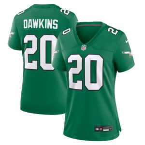 Brian Dawkins Philadelphia Eagles Women Alternate Game Jersey - Kelly Green