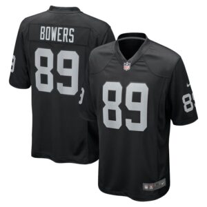 Brock Bowers Las Vegas Raiders 2024 NFL Draft First Round Pick Player Game Jersey - Black