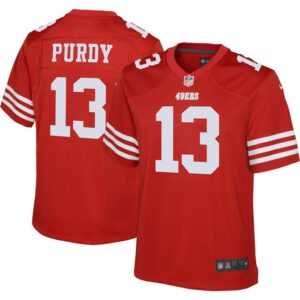 Brock Purdy San Francisco 49ers Youth Game Jersey - Scarlet