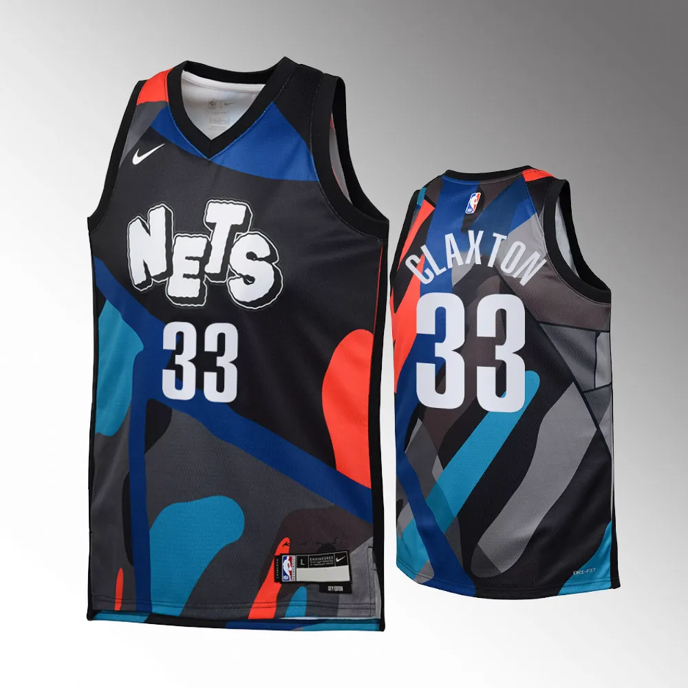 Brooklyn Nets #33 Nic Claxton 2023-24 City Edition Swingman Black Jersey