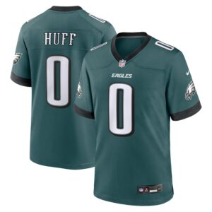 Bryce Huff Philadelphia Eagles Game Player Jersey - Midnight Green